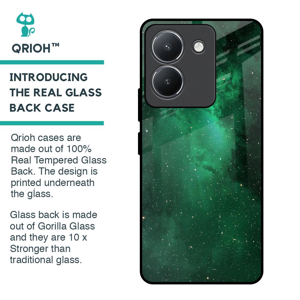 Emerald Firefly Glass Case For Vivo Y36
