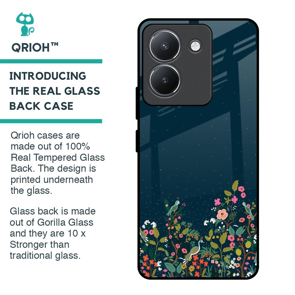 Small Garden Glass Case For Vivo Y36