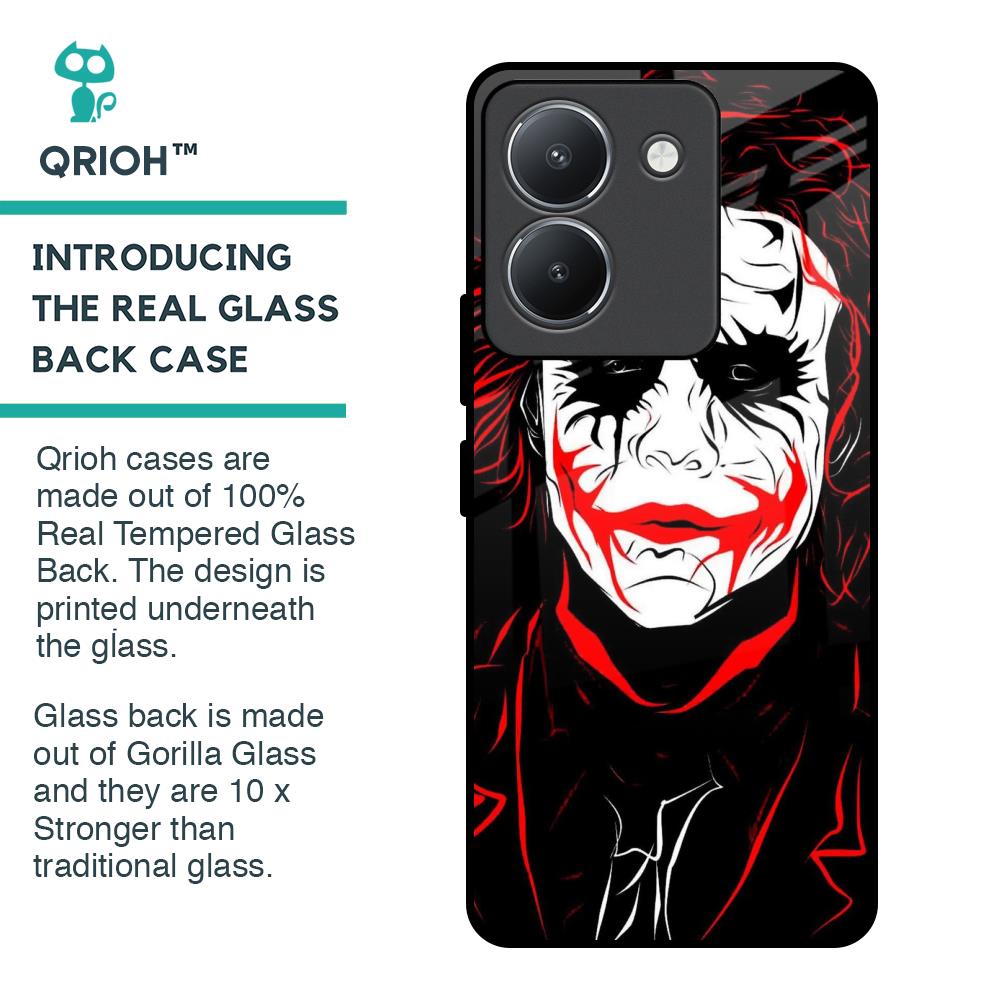 Life In Dark Glass Case For Vivo Y36