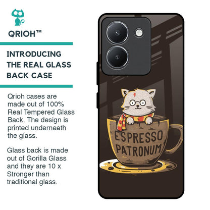 Tea With Kitty Glass Case For Vivo Y36