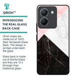 Marble Collage Art Glass Case For Vivo Y36