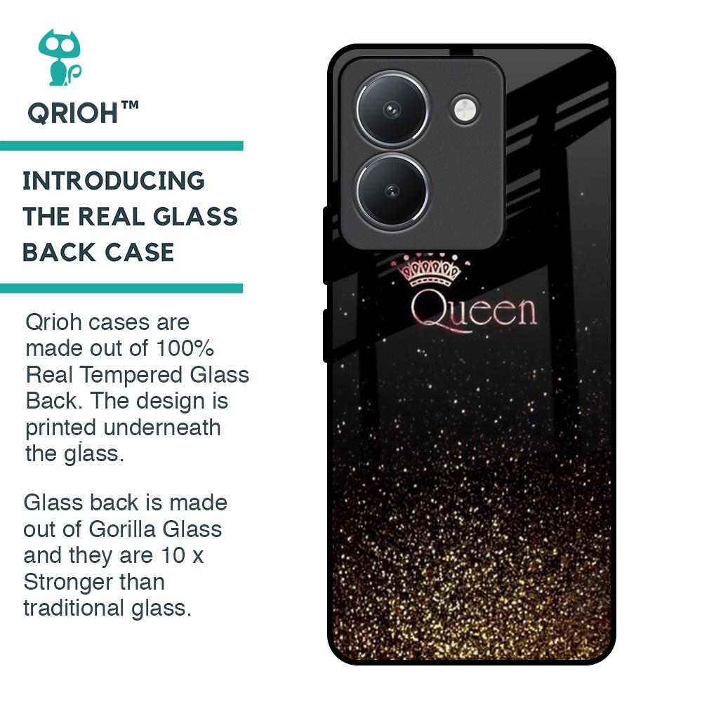 I Am The Queen Glass Case for Vivo Y36