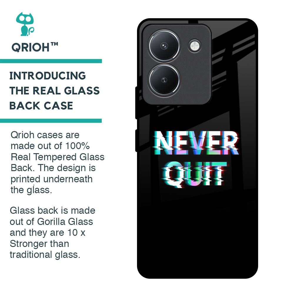 Never Quit Glass Case For Vivo Y36