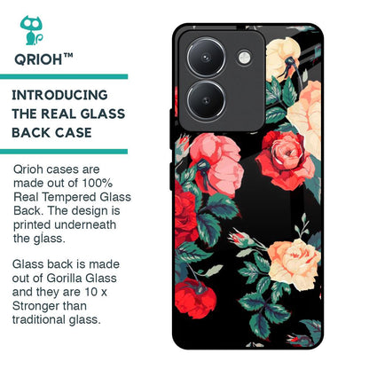 Floral Bunch Glass Case For Vivo Y36