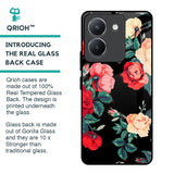 Floral Bunch Glass Case For Vivo Y36