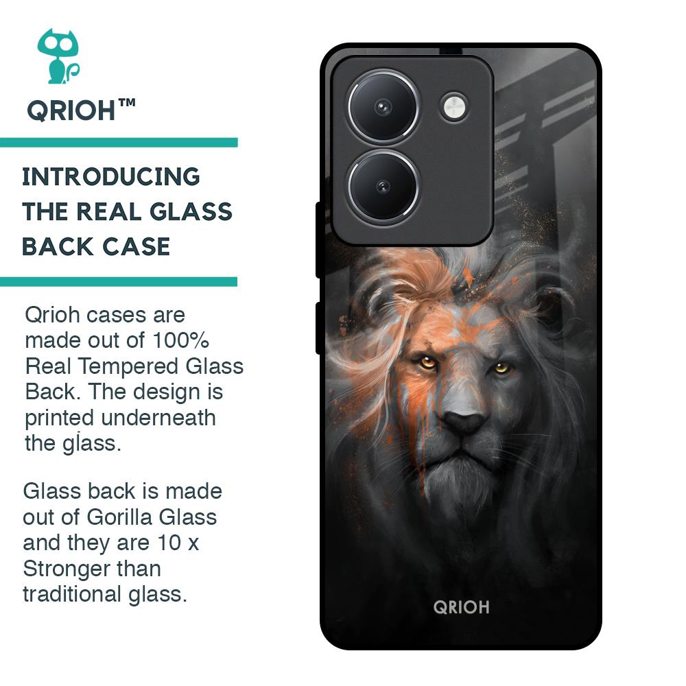 Devil Lion Glass Case for Vivo Y36