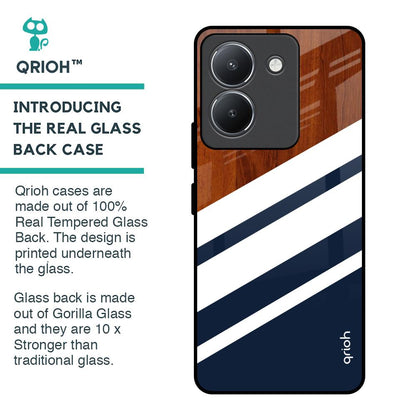 Bold Stripes Glass Case for Vivo Y36