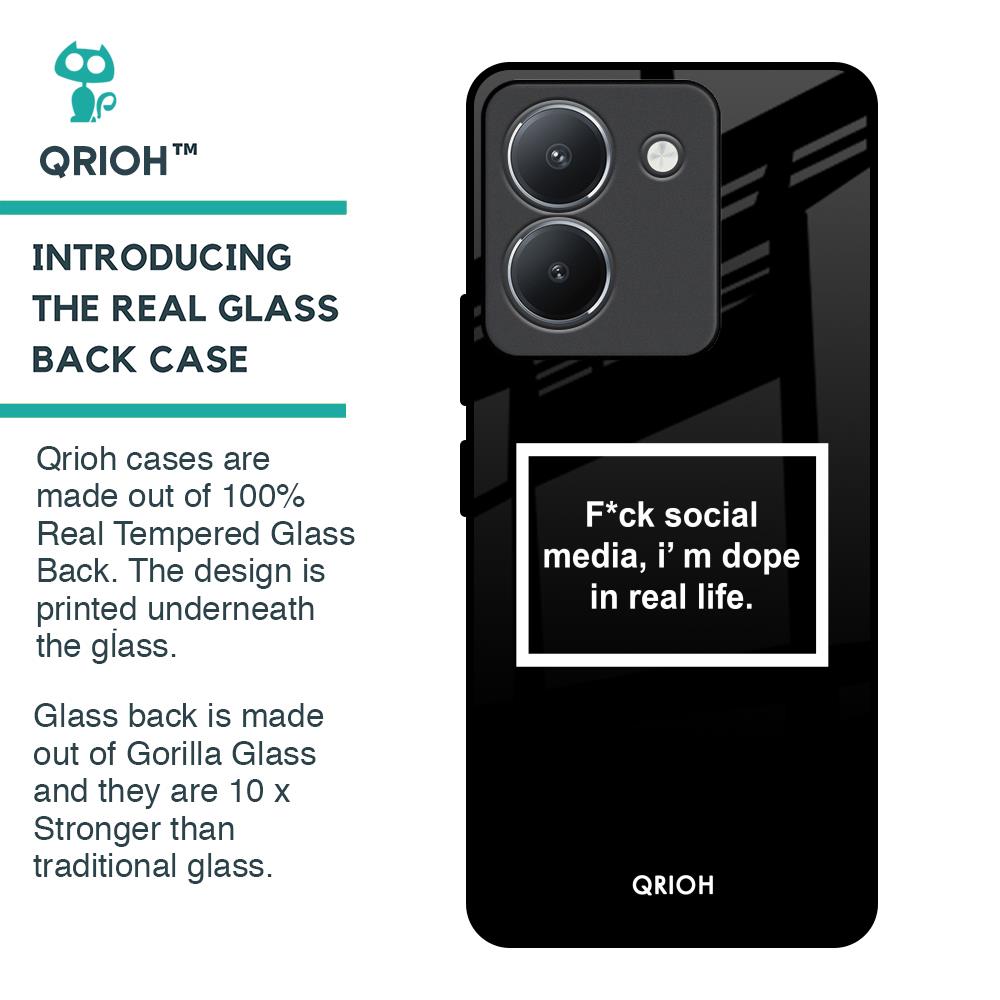Dope In Life Glass Case for Vivo Y36