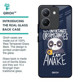 Struggling Panda Glass Case for Vivo Y36