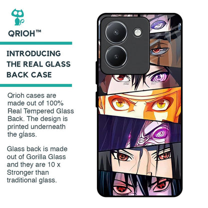 Anime Eyes Glass Case for Vivo Y36