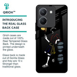 Luffy Line Art Glass Case for Vivo Y36