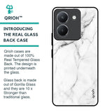 Modern White Marble Glass Case for Vivo Y36