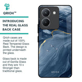 Deep Ocean Marble Glass Case for Vivo Y36