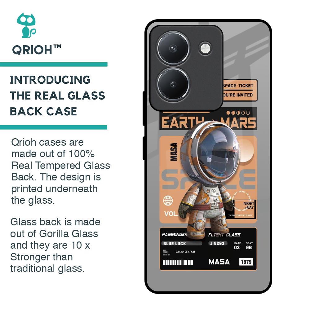 Space Ticket Glass Case for Vivo Y36