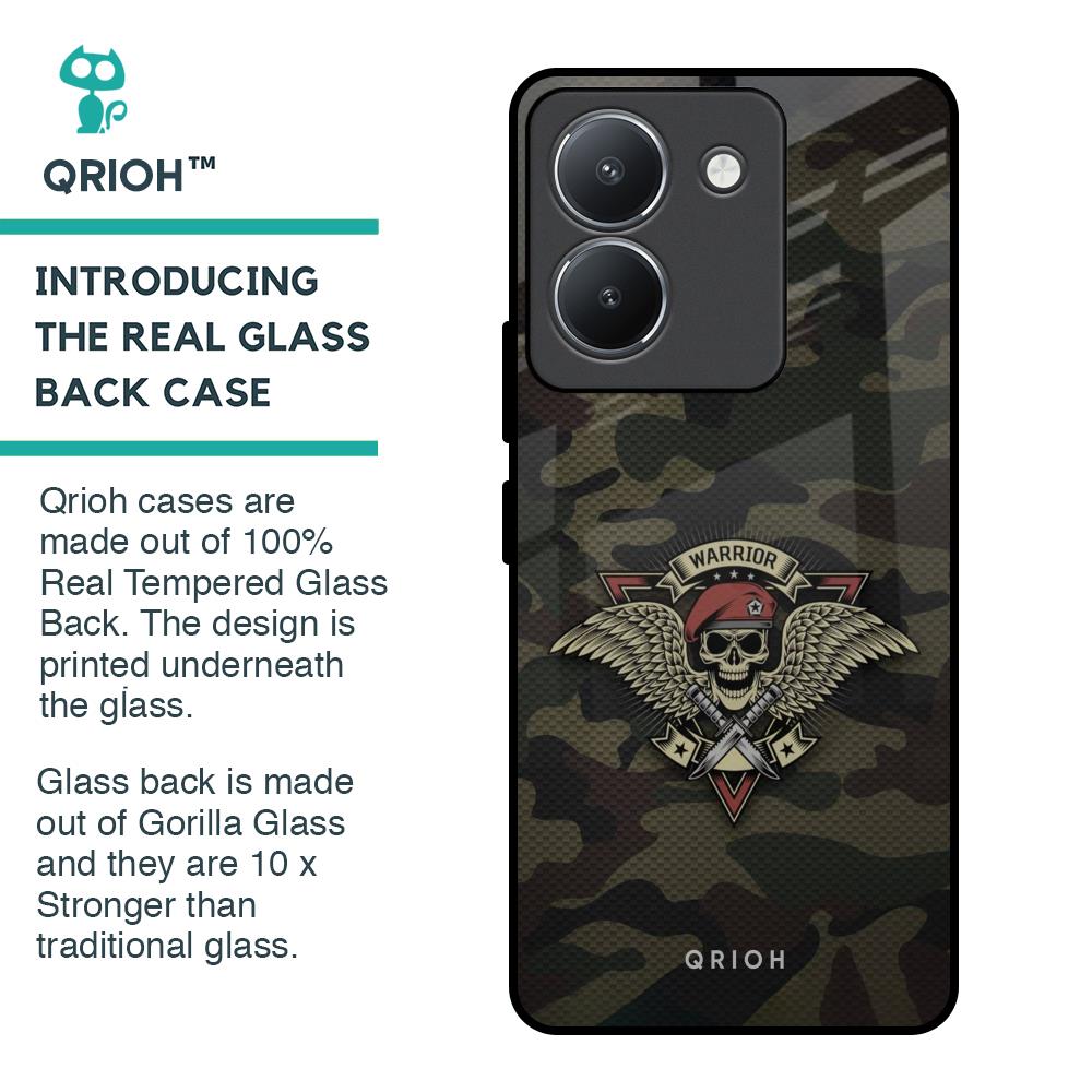 Army Warrior Glass Case for Vivo Y36