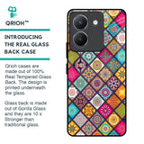 Multicolor Mandala Glass Case for Vivo Y36
