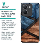 Wooden Tiles Glass Case for Vivo Y36