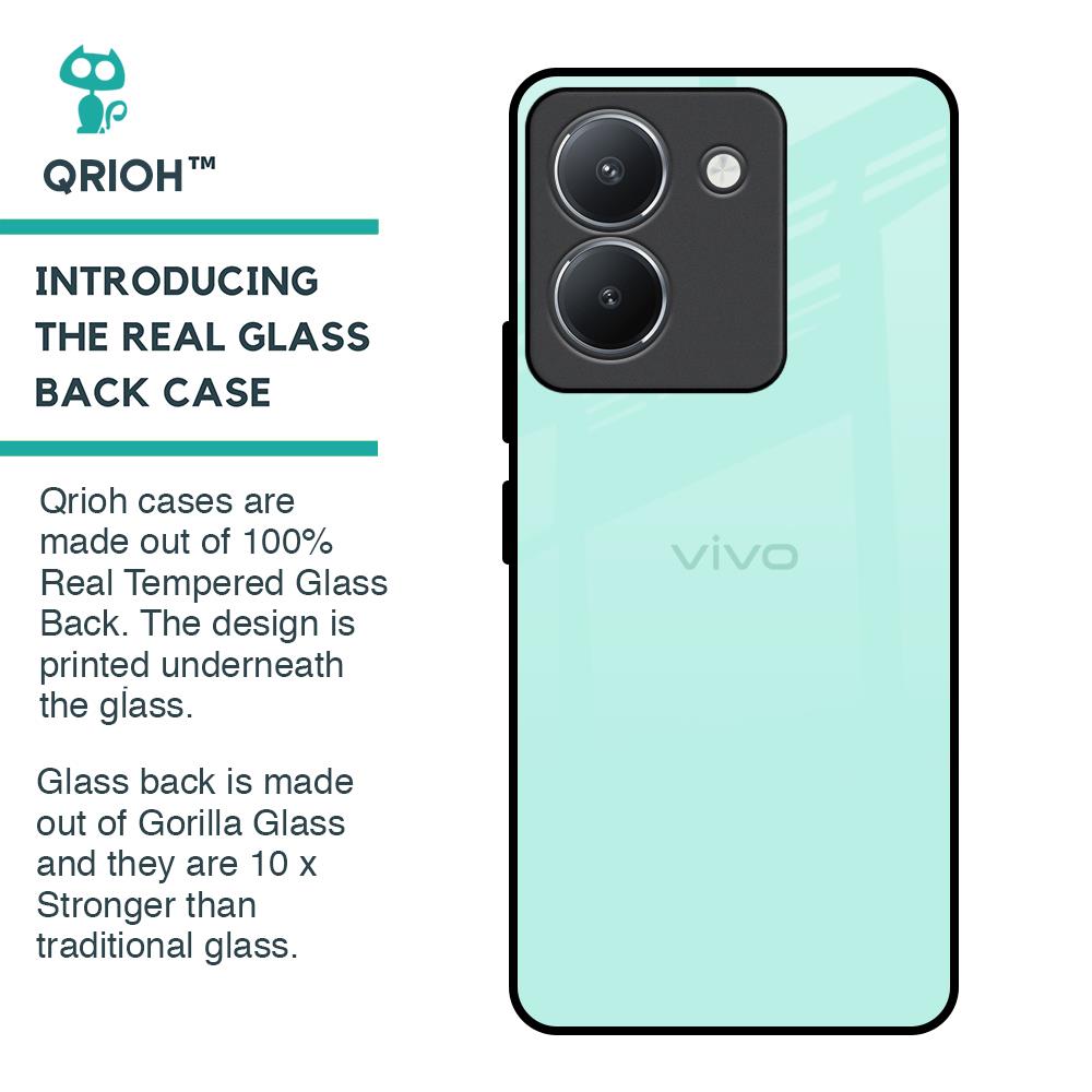 Teal Glass Case for Vivo Y36