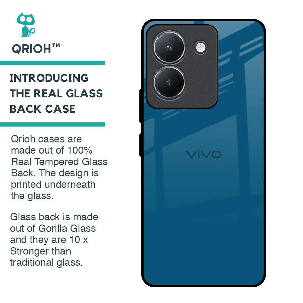 Cobalt Blue Glass Case for Vivo Y36