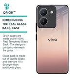 Golden Mauve Glass Case for Vivo Y36