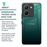 Palm Green Glass Case For Vivo Y36