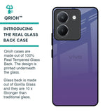 Indigo Pastel Glass Case For Vivo Y36