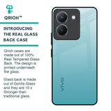 Arctic Blue Glass Case For Vivo Y36
