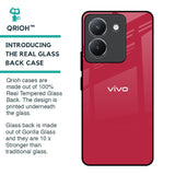 Solo Maroon Glass case for Vivo Y36