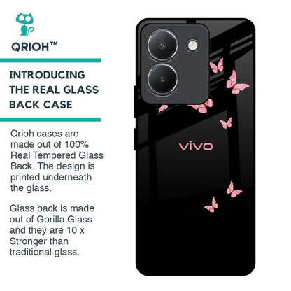 Fly Butterfly Glass Case for Vivo Y36