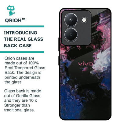 Smudge Brush Glass case for Vivo Y36