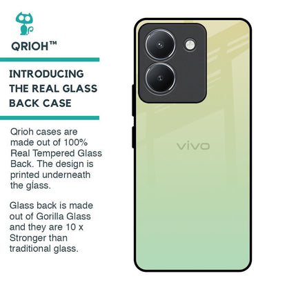 Mint Green Gradient Glass Case for Vivo Y36