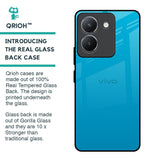 Blue Aqua Glass Case for Vivo Y36