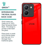 Blood Red Glass Case for Vivo Y36