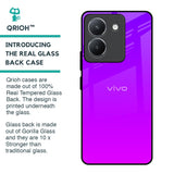 Purple Pink Glass Case for Vivo Y36