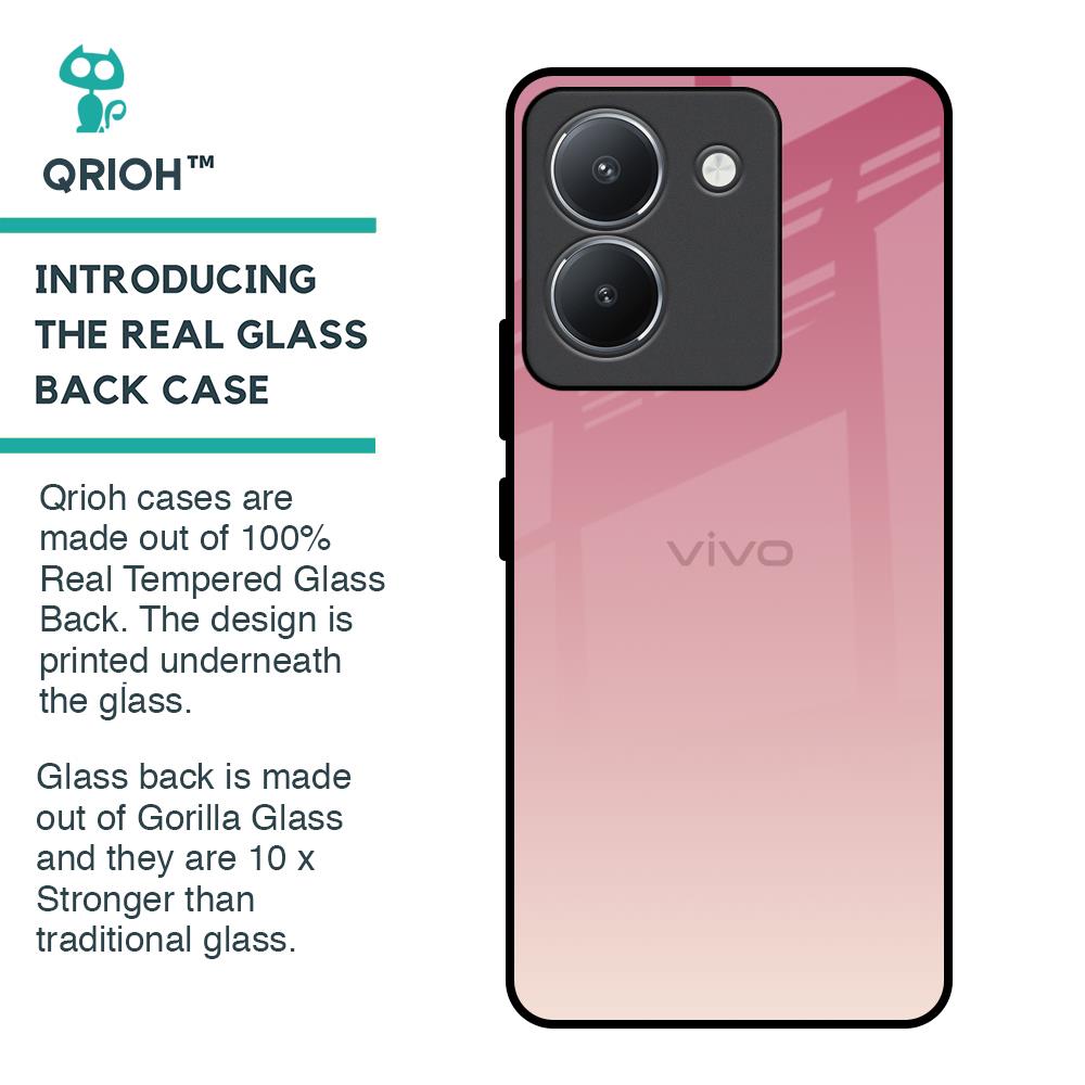 Blooming Pink Glass Case for Vivo Y36