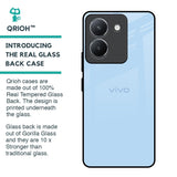 Pastel Sky Blue Glass Case for Vivo Y36