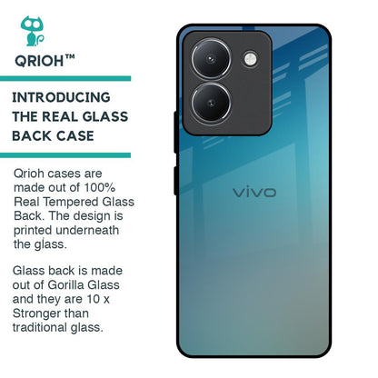 Sea Theme Gradient Glass Case for Vivo Y36