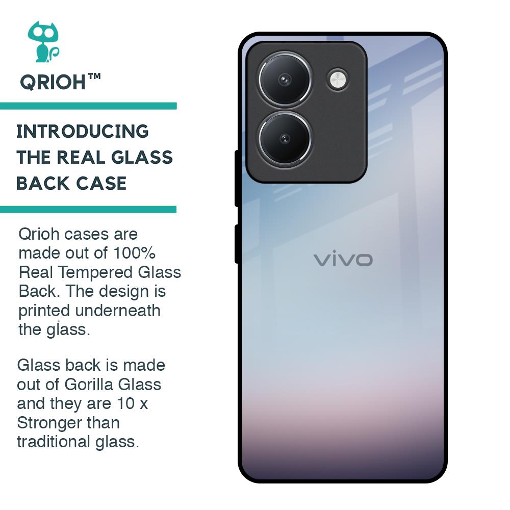 Light Sky Texture Glass Case for Vivo Y36