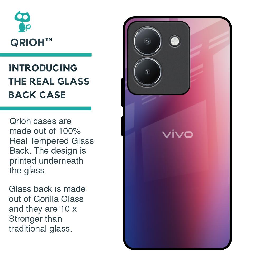 Multi Shaded Gradient Glass Case for Vivo Y36