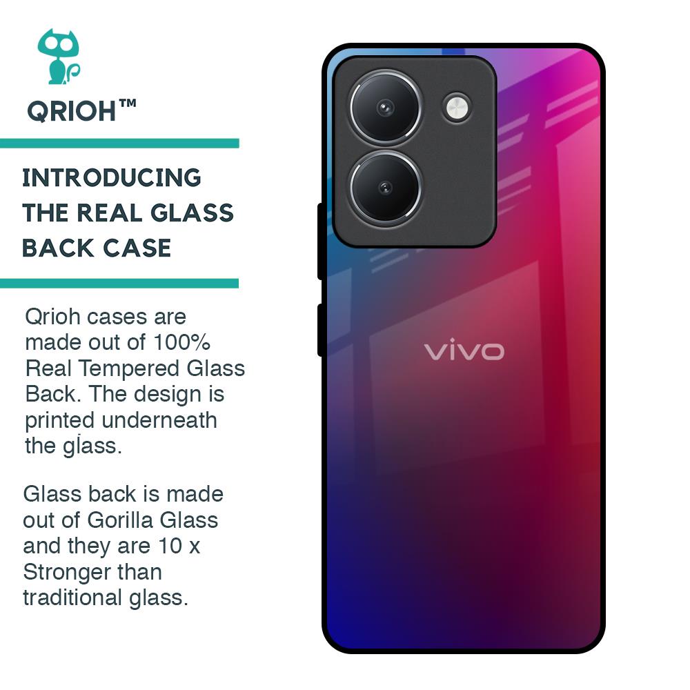 Magical Color Shade Glass Case for Vivo Y36