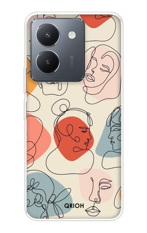Abstract Faces Vivo Y36 Back Cover