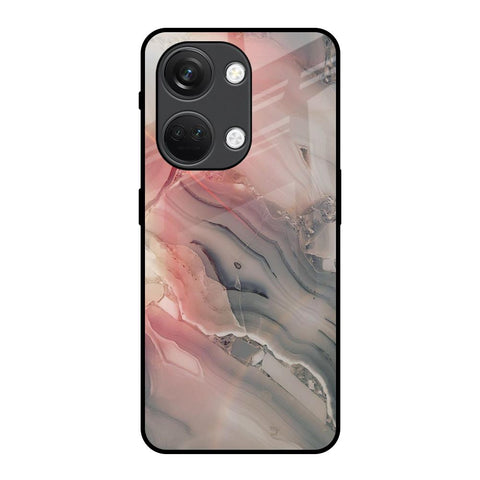 Pink And Grey Marble OnePlus Nord 3 5G Glass Back Cover Online