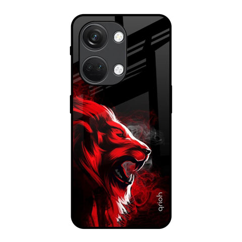 Red Angry Lion OnePlus Nord 3 5G Glass Back Cover Online