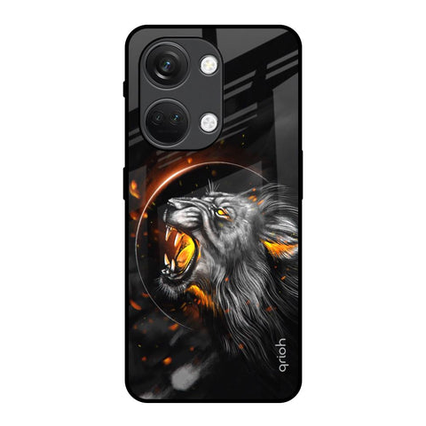 Aggressive Lion OnePlus Nord 3 5G Glass Back Cover Online