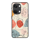 Abstract Faces OnePlus Nord 3 5G Glass Back Cover Online