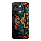 Retro Gorgeous Flower OnePlus Nord 3 5G Glass Back Cover Online
