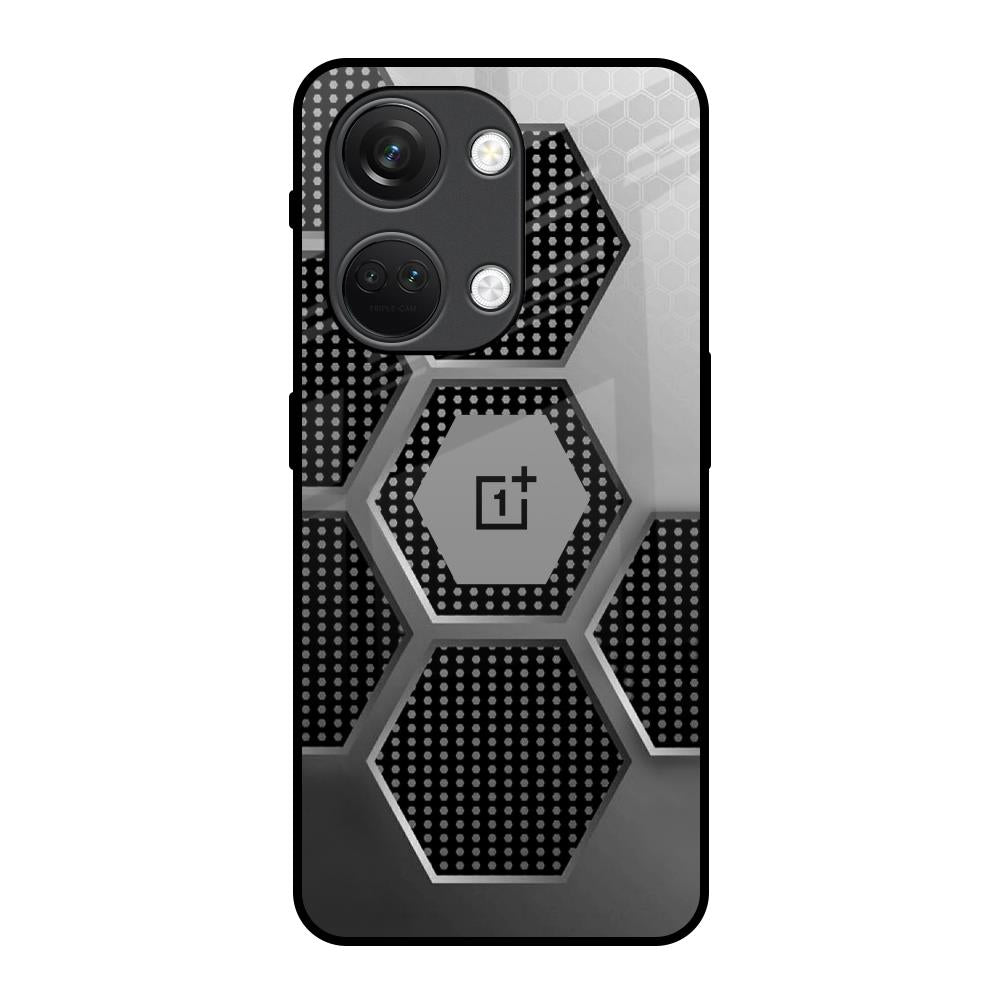 Hexagon Style OnePlus Nord 3 5G Glass Back Cover Online