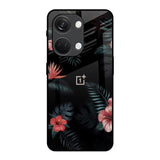 Tropical Art Flower OnePlus Nord 3 5G Glass Back Cover Online