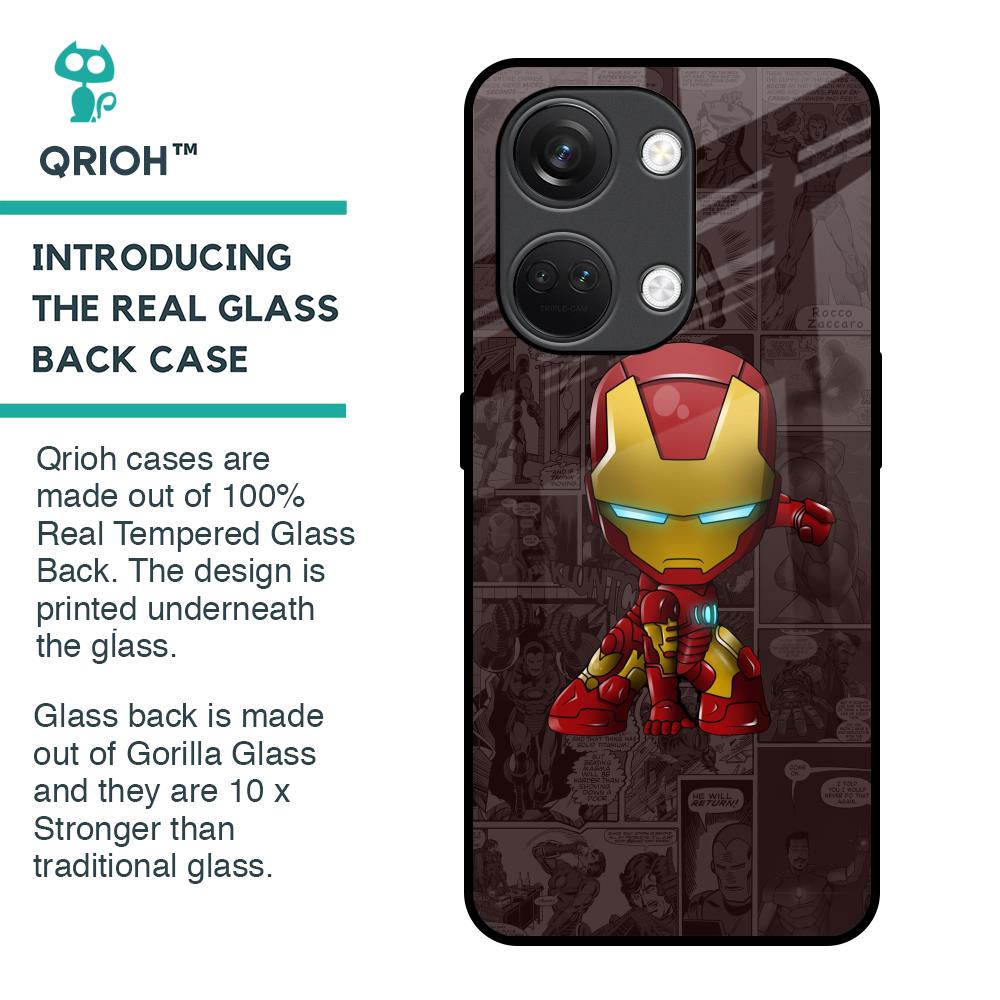Angry Baby Super Hero Glass Case for OnePlus Nord 3 5G