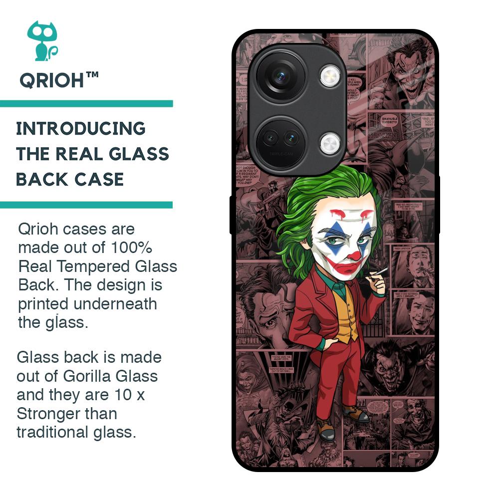 Joker Cartoon Glass Case for OnePlus Nord 3 5G